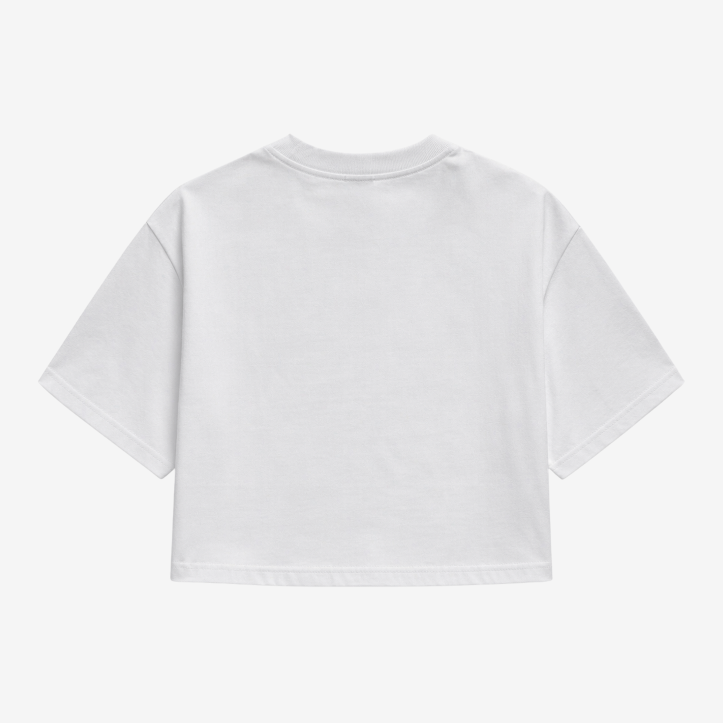 PLYO Boxy Cropped Tee Plain 260 GSM
