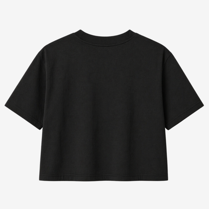 PLYO Boxy Cropped Tee Plain 260 GSM